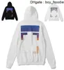 Offs Mens Loose Classic Sweatshirts Högkvalitativ modemärke Hoodie Designers Luxury Pullover Back Oil Paint Arrow X Men Women T Shirt CPSY