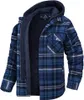 Hommes Vestes Hommes Chemises À Capuche Harajuku Plaid Manteaux D'hiver À Manches Longues De Base Décontracté Polaire Style Européen 5XL 230331