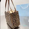 Designer-23SS Designer Beach Bag Summer Fashion Women Woven Female Handbag Semester Straw Bags Casual stor kapacitet