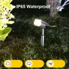 Jardim solar Spotlight RGB/White/Warm White Light Light IP65 Decoração brilhante à prova d'água para pátio de cercá