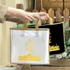 Pacotes de bolsas de pacote de embalagem de embrulho eid Mubarak Ramadan decoração de decoração islâmica de eid alfitr de alface com alça para negócios 2303331