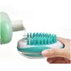 Chat Toilettage Brosse De Bain Pour Animaux De Compagnie Mas Brosses Enlève Les Cheveux Lâches Peigne Douche Laveur 2 En 1 Distributeur De Shampoing Animaux Outils Rre12500 Drop Dh3Cx