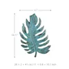 Decorative Objects Figurines Green Leaf Wall Decoration Green Leaf Metal Wall Art Sculpture Retro Rural Home Decoration Living Decoration 230331