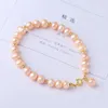 Bracelet de perles de perles naturelles de mode classique pour les femmes de haute qualité accessoires de bijoux de charme baroque rose en gros