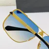 Top Men Design Óculos de sol A apresentadora quadrada K Gold Gold Frame Popular e generoso estilo de alta qualidade UV400 Proteção Eyewear