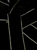 Femme Cuir Faux Lautaro Printemps Automne Long Trench-Coat En Velours Noir Pour Femme Avec Ceintures Garnitures Dorées Double Boutonnage De Luxe Designer De Mode 230331