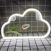 Nachtlichten wolken neon borden led wolk neon licht voor wanddecor batterij of USB aangedreven wolkenbordvormige decoratie wandlampen p230331