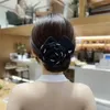 ヘアクリップビッグフラワーデフェットパンdiy編組ツールアクセサリー女性のためのクリスマスバースデー再利用可能なna