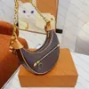 Women Luxury Designer Loop Bag Croissant Bags Shoulder Hobo Designer Purse Cosmetic Half Moon baguette Underarm Handbag Crossbody Metal Chain Collection