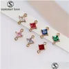 Charms Nieuwe mode Rhombus K9 Glass Kristal Pendent Colorf Diy Sieraden Accessoires Ketting Bracelet Connectors Bailsz Drop Dhgarden Dhhwo