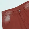 Men's Jeans Stylish Letter Cross Patch Embroidery Vintage Men Trousers Hip Hop Distressed Retro Washed Denim Pants Pantaloni UomoMen's