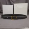 Cintos para mulheres Designer de couro genuíno Cinto de luxo Couro de alta qualidade Cintos masculinos Fivela de bronze Cintura Uomo Largura 3 cm
