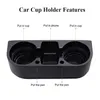 Ny Auto Seat Gap Drink Coffee Bottle Holder Can Phone Keys Organizer Storage Holder Stand för universella biltillbehör