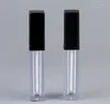 Bouteilles de stockage 8 ml Tubes de brillant à lèvres vides Rechargeable Carré Rouge à lèvres noir mat Tube d'huile liquide Lipgloss Emballage Conteneur LX1110