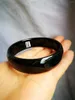 Bangle Only ORIGINAL Asia Black Natural Agate Jade Bracelet Inner Size 58mm #11