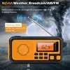 Radio 2023 DAB FM AM Bluetooth Emergency Solar Mottagare Hand Crank Dynamo Outdoor LED SOS S 230331