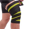 Coudières et genouillères AOLIKES 1 pièces 2M8CM Fitness sangles pressurisées gymnastique haltérophilie jambe Compression entraînement enveloppes bandages élastiques 230331