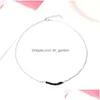 Pendentif Colliers Nouvelle Arrivée Hoop Cristal Collier Pour Femmes Mode Élégant Miticolor Sier Or Chaîne Bijoux Giftz Drop De Dhgarden Dhjhw