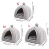 Cat Beds Warm Bed Removable Pet Cats House Foldable Dog Non-slip Bottom Tent Washable Nest Puppy Kennel