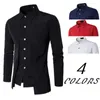 Men's Casual Shirts Men's Dress White Summer Thin Non Iron Cotton Blend Polo Asian Size Men's Long Sleeve Plus Size 3XL-8XL 230331