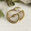 Designer brooches TopsGG Letter brooches Luxury airy womens jewellery Vintage and elegant designer brooches Dress brooches Womens vintage jewellery