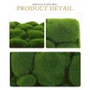 Flores decorativas 1PC Placa artificial de Moss Hedge Office Wall Hanging