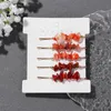 5PCS Natural Stone HairPins for Women Girl Crystal Hair Clip Wedding Bridal Barrettes Modna odzież