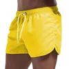 Men's Shorts Summer Men'S Swimwear Shorts Brand Beachwear Sexy Swim Trunks Men Swimsuit Low Waist Breathable Beach Wear Surf W0327