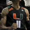 2023 Final Four 4 Jersey Miami Hurricanes Basketball NCAA College Isaiah Wong Miller Nijel Pack Norchad Omier Wooga Poplar Bensley Joseph Harlond Beverly