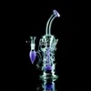 Kalın Fab Yumurta Bongs Recycler Dab Cam Su Boru Percolator Harsahlar Bubbler Ash Catcher Sigara Aksesuarları 14mm Eklem