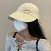 1 Pz Protezione solare a tesa larga Cappelli a secchiello Protezione UV da donna Cappello parasole con coulisse Per escursionismo Pesca Tennis