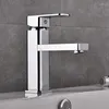 Bathroom Sink Faucets Basin Mixer Commercial Modern Single Handle Chrome Hole Washbasin Faucet Simple Installation