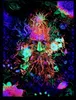 Gobeliny Ultraviolet Upitule Trippy Wall wiszący Ganesha Buddha Psychedeliczny Art Tobestry 230330