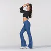 Jeans de jeans femininos Cintura alta para mulheres moda slim jeans flare y2k streetwear roupas mulheres calças casuais calças 2303331