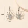 Brincos de balanço Hanreshe Punk Mechanical Spider Spider Trendy Gothic Hiphop Inlay Rhinestone Drop Brinculh Woman Bar Party Jewelry