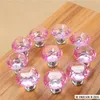 30mm Diamond Crystal Door Knobs Glass Drawer Knobs Kitchen Cabinet Furniture Handle Knob Screw Handles and Pulls Home Hardware