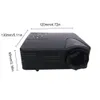 Projecteurs H80 Portable Mini 640X480 Pixels HD LED Prise en charge numérique 1080P Home Cinéma Théâtre Media Video Player US 230331