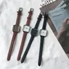 Wristwatches Fashion Women Silver Watches Square Design Vintage Ladies Ulzzang Brand Casual Female Quartz Watch With Mesh StrapWristwatches