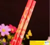 Wood Chinese chopsticksprinting both the Double Happiness and DragonWedding chopsticks favorwedding gift