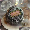 Other Festive Party Supplies Flower Tea Case Leaf Can Candy Storage Box Gilding Tin Container Chocolate Ceremony Gifts Box Dhhis