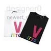 T-shirts voor heren populaire 2022 Designer Heren T-shirt Zomer T-shirt Luxe klassieke borduurwerkkleurletter afdrukt T-shirts dames eenvoudige casual katoenen T-shirt pjyr