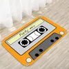 カーペットレトロカセットミュージックテープフロアマット家庭用洗えるカーペットドアモダンホーム装飾128