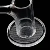 Full Weld Beveled Edge Quartz Banger Accessories 14mm 18mm 10mm With Grid Bottom For Dab Rig Water Pipes