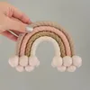 Other Event Party Supplies Boho Braided Cake Topper Handmade Cotton Rope Rainbow Cloud Cake Decorating Supplies for Baby Shower Wedding Birthday Decoration 230331