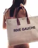 مصمم Weekender Gauche City Barge Shop Bag Luxury Top Handle Canvas City Linen Beach Beach Clutch Tote Bag Womens Mens Handbag Classic Crosspy Hasp Dusty