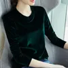 Damen Blusen Trendy Damen Bluse Frühling Herbst Pullover Top Lose Reine Farbe Helle Oberfläche T-Shirt Dressing