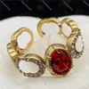 Ruby Rings For Woman Man Letter Ring Designer Unisex Gold Rings Fashion Jewelry