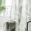 Gordijn European Floral Sheer voor woonkamer raam. Deur Dorde bruiloftsfeestdecoratie Tule paneel met haken 100x200cm