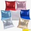 Mermaid Pillow Cover Sequin Pillow Cover sublimation Cushion Throw Pillowcase Decorative Pillowcase That Change Color Gifts for Girls