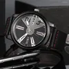 Montres-bracelets 2023 mode haut hommes affaires montres-bracelets grande montre en cuir armée militaire Quartz pour horloge Relogio Masculino